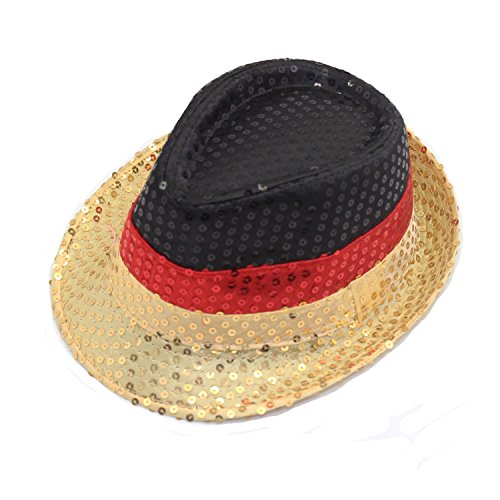 Fanartikel Pailletten Hut EM & WM Trilby Hut 7 Länder (Deutschland)
