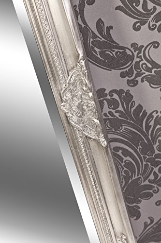 Spiegel Wandspiegel antik silber Barock CLAIRE 80 x 50 cm - 4