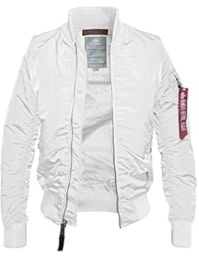 Damen MA-1 TT Fliegerjacke weiß - L