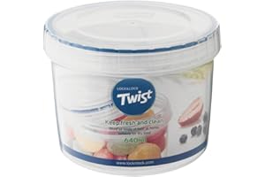 LOCKNLOCK Lock & Lock LLS131 okrągły pojemnik do przechowywania - przezroczysty, 640 ml