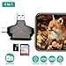 Produktbild KEZIO 4-in-1-SD-Kartenleser, USB 3.0-Micro-SD-Kartenleser, Hinterkamera-Viewer für iPhone iPad MacBook Android, Speicherkartenadapter mit Lightning-OTG-Typ C, Jagd-Cam-Foto- und Video-Viewer