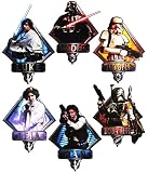 6 tlg. Set _ XL Wandtattoo / Sticker - " Star Wars / Figuren " - Wandsticker - Aufkleber für Kinderzimmer - selbstklebend + wiederverwendbar - Anakin Skywalker / Kinder & Erwachsene - Starwars / Clone - Trooper Han - Kinder - Wandaufkleber - Postersticker - Deko - Poster - Tattoo