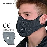 ✅ TALLA UNIVERSAL - Gracias a la bandas en velcro la mascara es adaptable y comoda para la mayoría de los adultos. La naturaleza protectora total de la boca la hace ideal también para las actividades al aire libre deportivas como ciclismo, motocicleta, mtb, correr, entrenamiento, esquí.