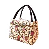 Koly Portable Owl Thermal Insulated Tote Picnic Lunch Cool Bag Cooler Box Handbag Pouch