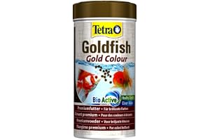 Tetra Goldfish Gold Colour – Premium granulat fiskfoder för alla guldfiskar och andra kallvattenfiskar 250 ml burk