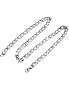 DonDon® Herren Halskette Panzerkette Edelstahl