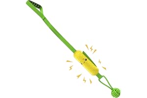 Vrent Hundespielzeug Ball mit Seil Quietschendem, Beisswurst für Hunde, Playing Rope 90CM,Tau Hund Spielzeug,Dog Toys für Mittlere Grosse Hunde für Apportieren, Fangen, Werfen, Tauziehen(Mais)