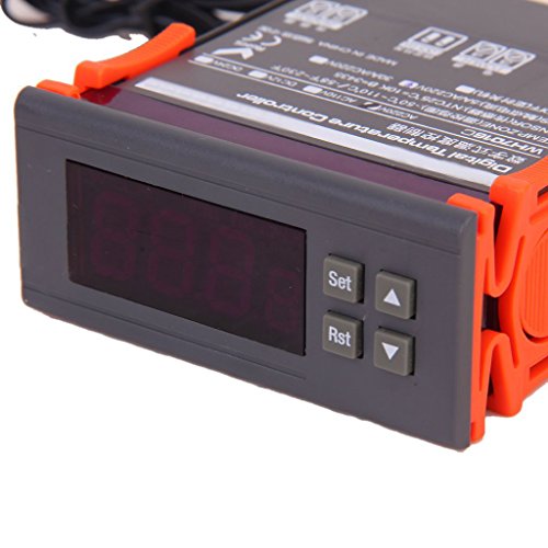 4 Stellige LCD Anzeigen Digital Temperaturregler WH7016C - 5