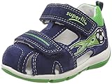 Gepolsterte Lederdecksohle superfit Baby Jungen Freddy Sandalen, Blau (Water Kombi), 23 EU