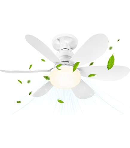 Ventilateur De Plafond OKSANO Avec Lumière LED - Télécommande, 3 Vitesses, Minuterie, Blanc
