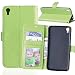 Produktbild Nancen Alcatel One Touch idol 3 5.5 (5,5 Zoll) Lederhülle Neu Style Acht Farbe Weich PU Flip Case Ledertasche / Schutz Etui, Einfach Vintage Kollektion Karten Slot Foto Wallet Hülle Handy Tasche Zubehör
