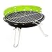Produktbild Nexos Rundgrill Mini BBQ Grill Partygrill Tischgrill Campinggrill grün