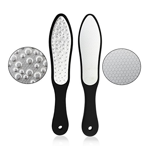 WisFox Premium Laser Hornhautfeile, Hornhautentferner für Füsse, Beste Fußpflege Hornhautfeile, Pediküre Fußfeile für Trocken Die Grob Hart Haut, Rostfreier Stahl-Gesundheit und Schönheit Gerät für zu Hause und Salon - 3