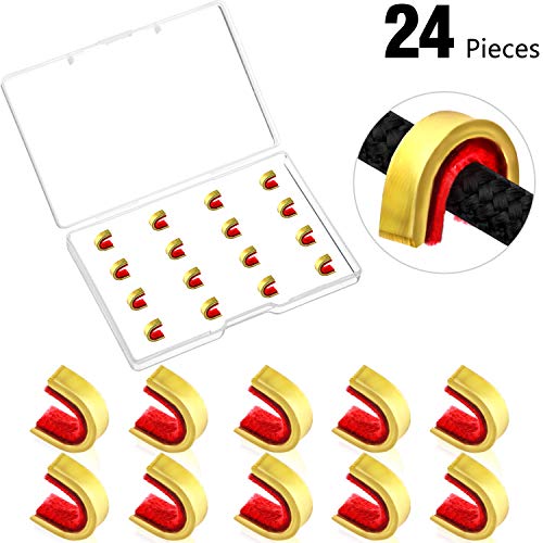 Mudder 24 Pièces Ensemble de Nocks à Cordes Clips de Boucle de Tir à l'arc Nocking de Points Tir à l'arc Nocking de Points Accessoires de Tir à l'arc de Chasse de Cible