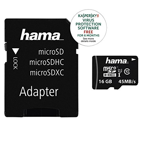 Hama Class 10 microSDHC 16GB Speicherkarte mit Adapter/Mobile (UHS-I, 45Mbps) - 2