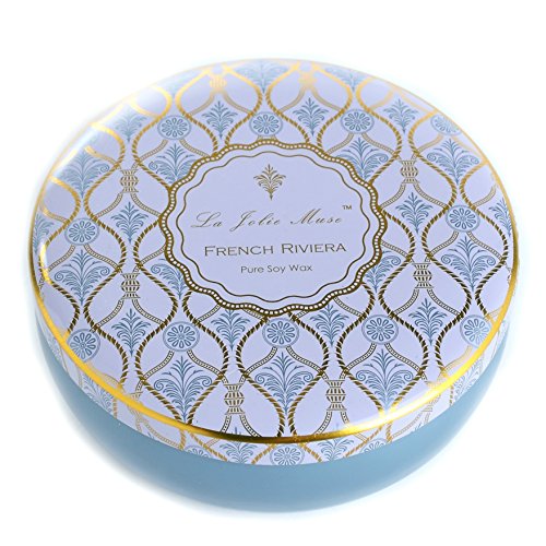 Duftkerze in Dose 3 Dochte 100%Sojawachs Jasmin Ylang-Ylang Rosenholz Zedernholz 65Std Muttertag Geschenk - 4