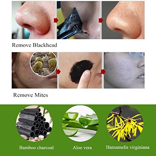 Mitesser Maske, Black Head Maske, Peel Off Maske, Mitesser Entferner Maske, Gesichtsmasken Schwarz, Blackhead Remover, CIDBEST® 12 Stück Schwarz Purifying Peel off Maske, Tiefenreinigende Schwarze Maske , Anti Akne Öl-Kontrolle Reinigungsmaske , anti Akne Reißen-Typ Mask Blackhead Killer + 1pcs Akne Werkzeug - 6
