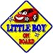 LITTLE BOY red rally car Non Personalised novelty baby on board car window sign. FREE UK 1ST CLASS P&P.
