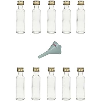 Viva 6x Glasflaschen 750ml Mit Goldverschluss - Weinflaschen Zum Abfüllen