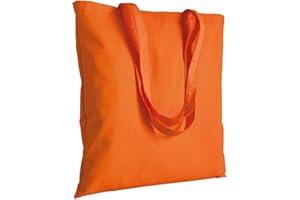 EMPORIO ROSA DEI VENTI Shopper in cotone in cotone 135 g/m manici lunghi, manici lunghi 17 colori (arancione)