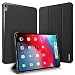 Produktbild iPad Pro 11 Inch 2018 Tablet Case Luxury Flip Leather Case Slim Fit Folding Stand Hülle Ledertasche Tablet Sleep Shell Protector (Black)