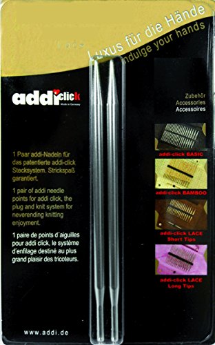 Addi 766-2 Click Nadelspitzen Metall Lace lang, 4 mm