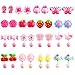 Price comparison product image Aneco 16 Pairs Jewelry Clip on Earrings Girls Play Earrings Princess Earring Dress up Accessories For Party Favor Packed In 2 Clear Boxes