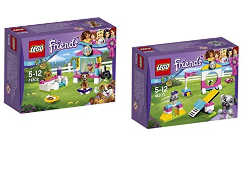 Preisvergleich Produktbild Lego ® Friends Set - 41302 Welpensalon und 41303 Welpenspielplatz