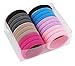 Stretch Hair Ties Bands Rope Ponytail Holders Set of 40