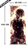 CoolChange Großes Tokyo Ghoul Rollbild / Kakemono aus Stoff Poster, 100x40cm