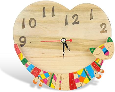 Lgclock Creative Alarm Clock Solid Wood Bedside Quiet Bedroom Clock Wooden Clock Fashion Students Simple Cute Little Gift,The Finished Product