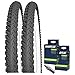 Produktbild Set: 2 x Kenda K810 MTB Fahrrad Reifen 50-507 / 24x1.90 + Schläuche Dunlopventil