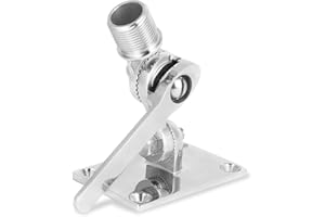 Gorgeri antenne Support de Montage, en Acier Inoxydable VHF Marine Antenne Walkie Porte-Support de Base réglable