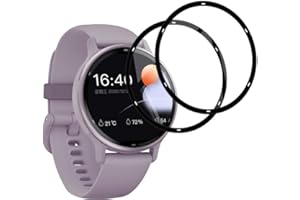 PAWHOLY 2er Pack Premium Tempered Glas für Garmin Vivoactive 5 Schutzfolie，HD Klar Schutzglas für Garmin Vivoactive 5 Panzerfolie，Volle Abdeckung Schutz Glas für Garmin Vivoactive 5 Displayschutzfolie