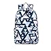 Produktbild Winnerbag Mode wasserdichte Frauen Rucksack Landschaft geometrische Muster Drucken großer Kapazität Girls College Bookbags Navy Blue 14 Zoll
