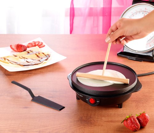 Rosenstein & Söhne Elektrischer Mini-Crêpes-Maker PKM-100, 500 Watt, 18 cm - 3