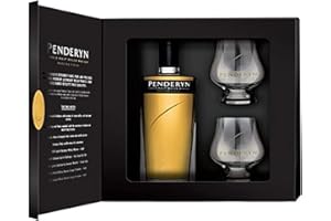 PENDERYN - Madeira Coffret 2 verres - Single Malt Whisky - 46% Alcool - Origine : Pays de Galles - Bouteille 70 cl
