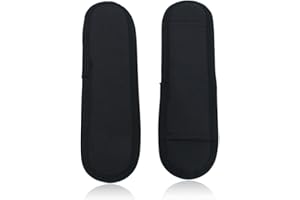 DIFLAX 2 Pièces Coussinet D'épaule, Coussinet De Sangle, Coussinet Amovible De Sangle, Anti-glissement, Pour Sac à Dos, Bandoulière, Ordinateur Portable, Voyage, Appareil Photo(Noir 27 x 7,5 cm)