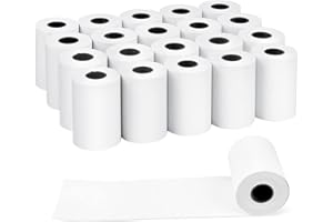 WOOWAIR 20 Rollen Ec-Cash Thermorollen 57 x 40mm x 9.5m - Thermopapier Bonrollen für Bankomat - Thermopapier Kassenrollen - EC Thermorollen Thermopapier mit SEPA Lastschrift