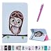 Produktbild Romtronic Cute Colorful Flip Tasche PU Leder Abdeckung Stand Schutzhülle für Samsung Galaxy Tab A6 10.1 Pouces SM-T580 / SM-T585 + 1 x Schwarz Stylus (Design 10)