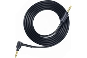 SINDERY WH1000XM3 Kabel Ersatz Audio Verlängerungskabel Kompatibel mit Sony WH-1000XM3 WH-1000XM2 MDR-1000X MDR-100ABN MDR-1A WH-H900N WH-H800 Bluetooth Noise Cancelling Kopfhörer. (Schwarz)