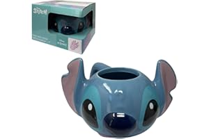 CARTOON Tazza in ceramica 3D Stitch Disney modello mug 385 ml personaggio tridimensionale ciotola da colazione per bambini collezionabile