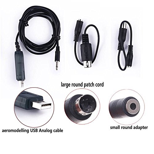 Flysky SM100 Flight Simulator Adapter Cable for Flysky FS-i6 FS-T6 FS-i4 FS-TH9X FS-T4B FS-GT3 FS-GT2 Transmitter Remote Controller by LITEBEE