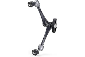 SMALLRIG Brazo Mágico de Roseta de 11 Pulgadas con Cabeza Esférica, Tornillos de 1/4"-20 y Clavijas Antitorsión, Solo 330g Carga 3kg, para iPads/Monitores/Luces LED/Teléfonos - 3959