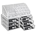 chinkyboo Cosmetic Organizer Clear Acrylic Makeup Drawers Case Box Jewelry Storage Display (6 drawers)