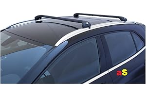 AUTOSHOP Barre PORTATUTTO Viva per Auto Portapacchi Viva 2 Integrato per Auto (Nero)