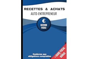 Livre des Recettes Micro Entreprise: Cahier de Compte Auto Entrepreneur Conforme aux Obligations Comptables des Micro Entrepreneurs | Livre de Recettes et Registre des Achats