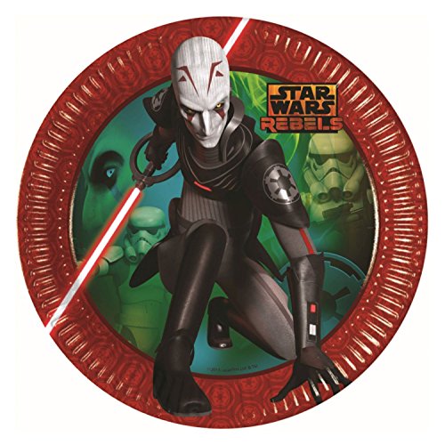 Procos 10108575B – Kinderpartyset – Star Wars Rebels, Größe XL, 66-teilig - 2