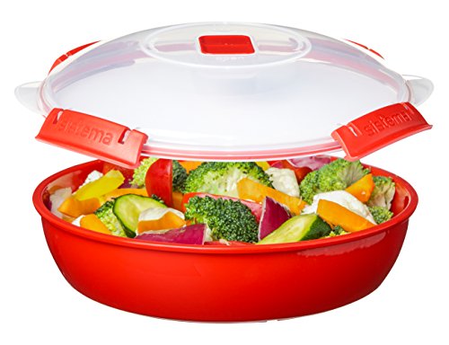 Sistema 1118 Mikrowellen-Teller rund 1,3 L, rot - 3