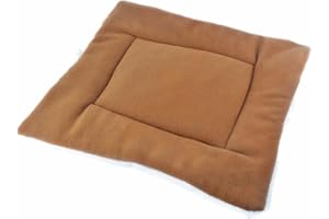 GÉNÉRIQUE Generic Animal Lit Coussin Carré en Molleton Doux Tapis Couchage pour Chien Chat - Café, M